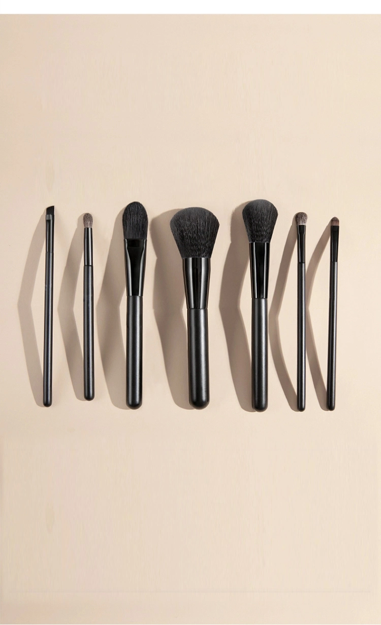 High Quality Wholesale OEM Private Label Luxury Black Full Cosmetics Makeup Brushes Set