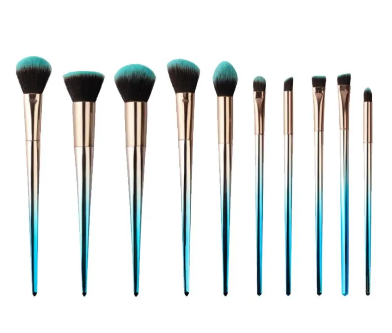 Beautichen 卸売フルセット美容ツール 12 個アイシャドウファイバープラスチックハンドルソフトメイクブラシセット