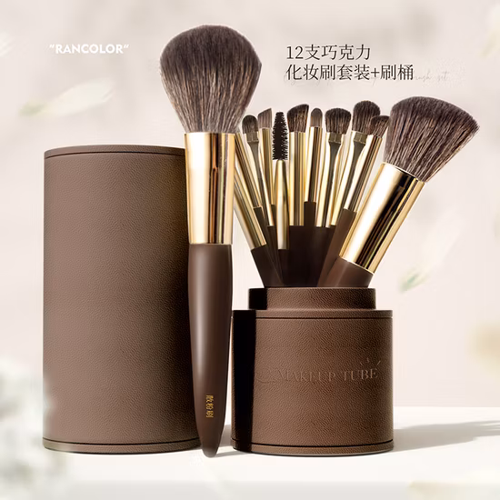 卸売カスタムロゴポータブルメイクブラシソフトヘアアイシャドウパウダーメイクブラシセットミラー付き