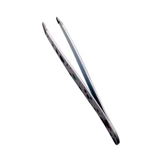 メイクアップツール シャープな斜めの先端の眉毛ピンセット